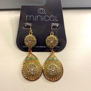 Beautiful gold earrings